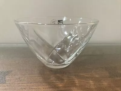 Buy EGO Made In Italy -  Diamond Pattern Clear Glass Bowl • 16.32£