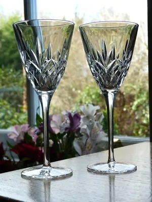 Buy 2 X Edinburgh Crystal ROMEO Pattern  Wine Glasses  7 1/2  (1st) • 15£