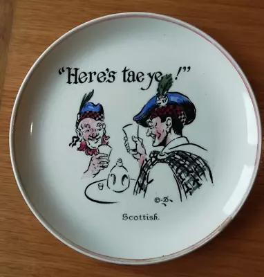 Buy BRISTOL POTTERY   Here's Tae Ye!  Scottish Plate Vintage • 2.99£