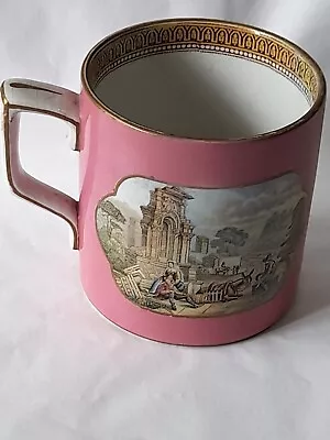 Buy 19th Century Staffordshire Pratt Ware Mug Decorated With Scenes On A  Background • 28£