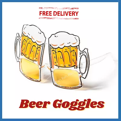 Buy Beer Goggles - Glasses Stag Party  Photo Booth Prop Novelty Joke Fancy Dress • 5.97£