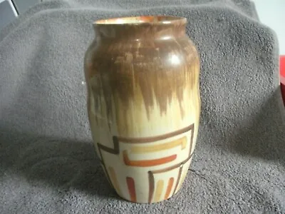 Buy British Roskyl Pottery Art Deco 1920s / 30s Vase 17cm High • 12£