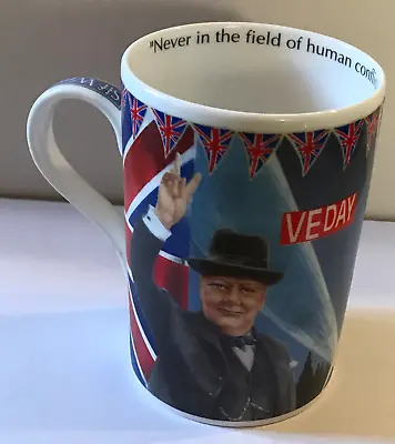 Buy James Sadler Great Leaders - Sir Winston Churchill VE Day Mug Fine Bone China • 6.99£
