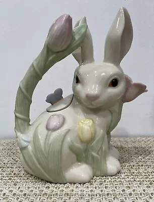 Buy RARE Lenox Porcelain Rabbit/Bunny Floral Teapot 8.25” - Mint • 111.91£