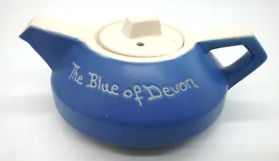 Buy Vintage Devon Blueware Art Deco Style Tea Pot • 6.99£
