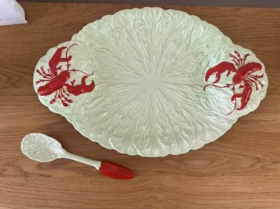 Buy Carlton Ware Lobster Extra Large Serving Dish Plate Platter & Claw Spoon - 1950s • 95£