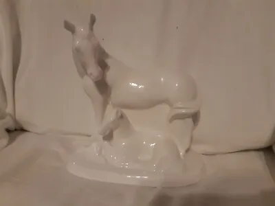 Buy Royal Doulton Images White Classics Animal Images Mare & Foal A New Life HN4184 • 20£