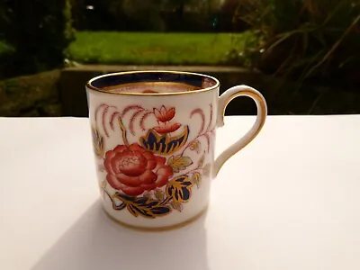 Buy Vintage Crown Staffordshire #a2752 Imari Coral Rose Demitasse Coffee Cup • 19.99£
