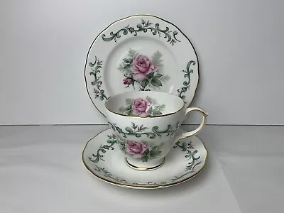 Buy Duchess Bone China Tea Trio Tea Cup Saucer & Side Plate Pink Roses Stunning • 14.99£