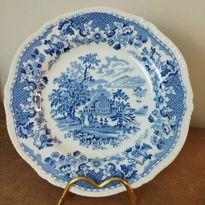 Buy Antique, Wood & Sons, Blue 'Seaforth' Pattern 23.cm Plate • 5.95£