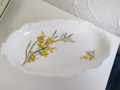 Buy Vintage (1950's) Queen Anne Yellow Flower Design' Fine Bone China Serving Dish • 6£