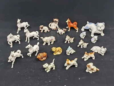 Buy Mixed Lot 23 Miniature Animal Figurines  Ceramic Porcelain Bone China Wade  • 71.13£