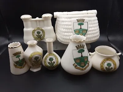 Buy Goss/Crested China X7 All With CITY OF WELLS Crests Inc WWI Field Glasses. • 10£