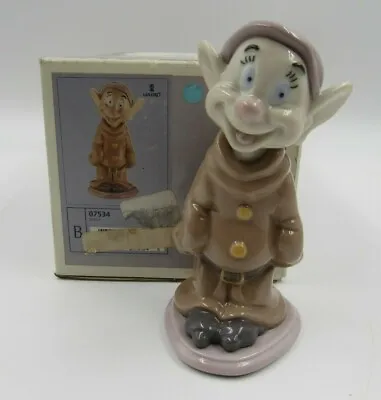 Buy Lladro Dopey #7534 From Snow White And The Seven Dwarfs Figurine SIGNED In Box • 285.55£