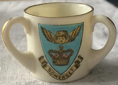 Buy Vintage The Foley China Crested China Loving Cup. Somerset, See/City Of Wells VG • 6.99£