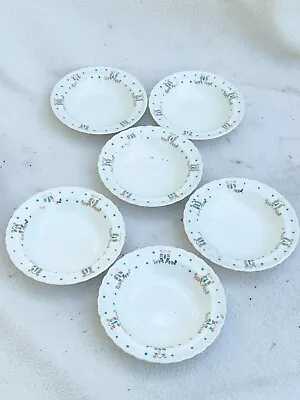 Buy Vintage Set Of Ceramic Bowls Grindley Cream Petal Pattern • 22.99£