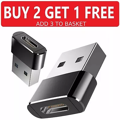 Buy USB Type C Female To USB 3.1 Male Adapter Converter Charger IPhone 15 Samsung • 2.99£