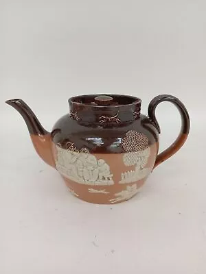Buy Vintage Royal Doulton Glazed Stoneware Harvest Teapot 1930s Lambeth Ware  • 6.99£