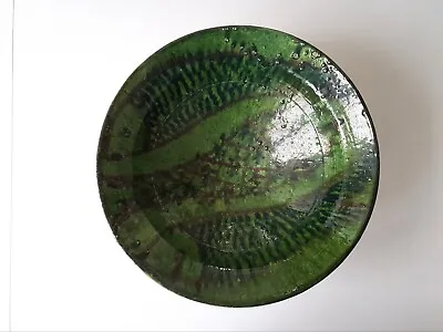 Buy Tall Antique Persian Middle East Iznik Green Glaze Pottery Deep Fish Bowl • 400£