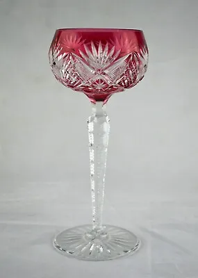 Buy Vintage Bohemia Bohemian Crystal Wine / Hock Glass - 19.2cms (7-1/2 ) Tall • 29.50£