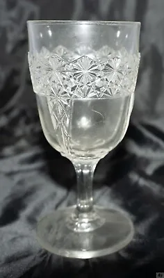 Buy EAPG Glass Goblet Queen Pattern McKee Brothers 1880 • 4.79£