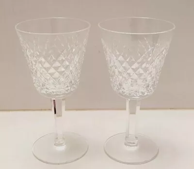 Buy Beautiful Pair Of Discontinued Waterford Crystal Alana Claret Red Wine Glasses  • 40£