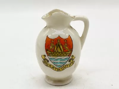 Buy Vintage Crested Ware Souvenir Of Dartmouth Jug Arcadian Ware • 22.99£