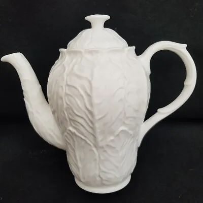 Buy LARGE WHITE WEDGWOOD Country Ware COFFEE POT   Wedgwood • 22.99£