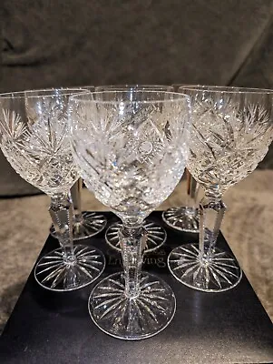 Buy Set Of 6 Edinburgh International Crystal Royal Cut Wine Glasses • 60£