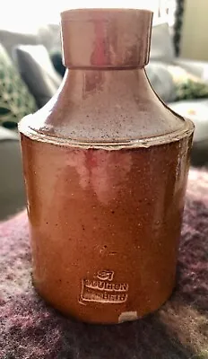Buy Antique Doulton Lambeth 31 Brown Salt Glazed Heavy Chunky Stoneware Ink Pot Jug. • 15£