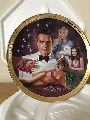Buy 007 James Bond Franklin Mint Porcelain Plate Diamonds Are Forever Sean Connery  • 26£