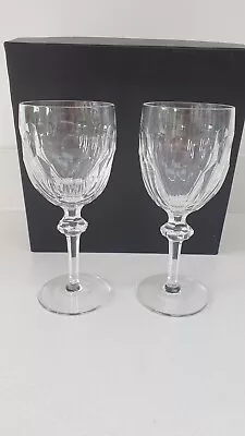 Buy Set Of 2 Waterford Crystal Curraghmore Claret Wine Glasses Vintage, 7 1/8  Boxed • 65£