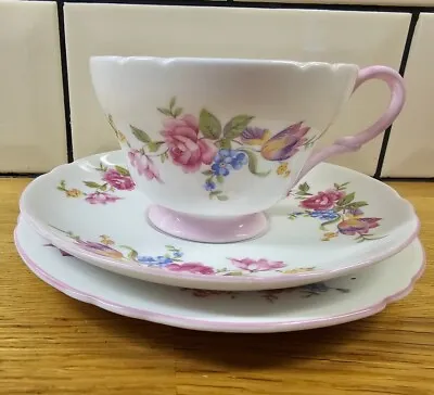 Buy Shelley Bone China Rose Bouquet Trio Cup Saucer Plate - Pattern 2338 - Stunning! • 34.99£