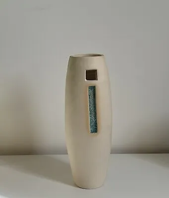 Buy Diem Studio Art Pottery Cylinder Vase 26cm Brutalist Modernist • 19.99£