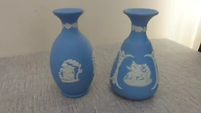 Buy Wedgwood Blue Jasperware Vases X 2 • 8£