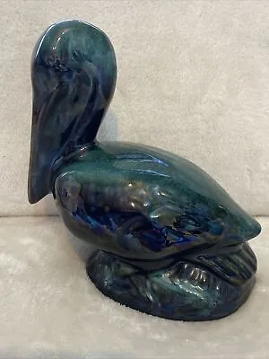 Buy BLUE MOUNTAIN Collection CANADIAN POTTERY Glazed Clay PELICAN FIGURINE 17cm Tall • 50£