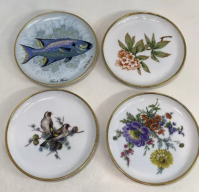 Buy Kaiser West Germany-4 Mini Plates-fish-birds-2 Floral-4” • 17.36£