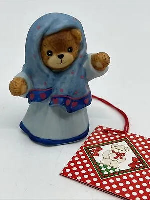 Buy Vintage 1986 Enesco Lucy Rigg 2.5” Porcelain Teddy Bear Nativity Mary Figure • 14.23£