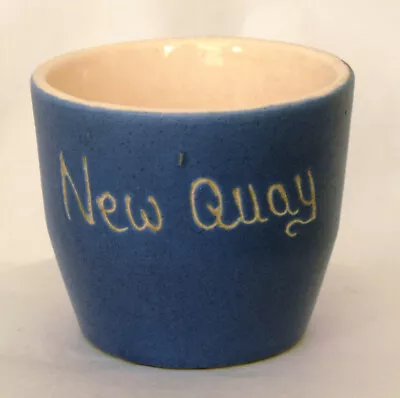 Buy Vintage Devon Blueware Eggcup: New Quay -  Devonmoor Pottery • 9£