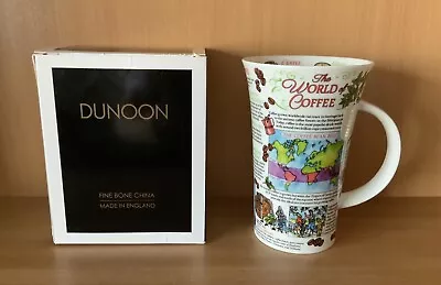 Buy Dunoon Glencoe Shape Fine Bone China  The World Of Coffee  Mug Brand New & Boxed • 18£