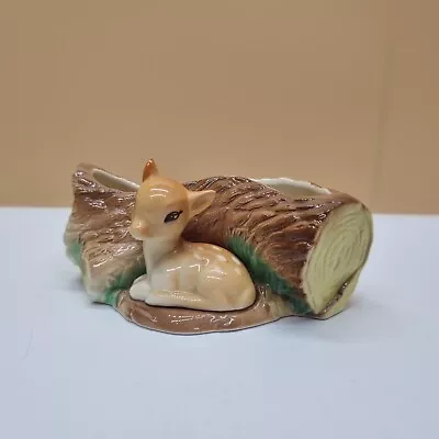 Buy Vintage Hornsea Pottery Fauna Royal #10 Deer Fawn England Figure Vase Log  • 9.95£