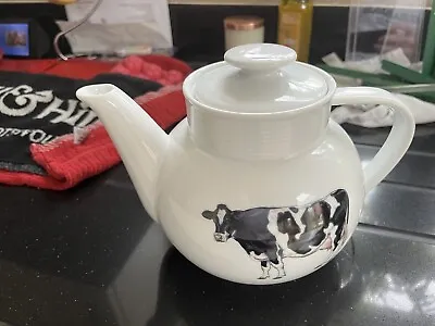 Buy Richard Bramble (Jersey Pottery) Friesian Cow Teapot -new. • 30£