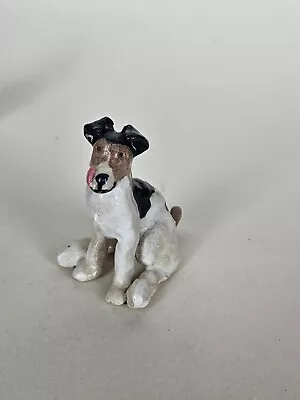 Buy Sally Gardiner Ceramics Studio Adorable Terrier Dog Handmade & Painted Small 2  • 19£