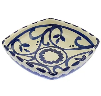 Buy Deep Square Tapas Dish Bowl 11 Cm Traditional Spanish Handmade Ceramic Pottery • 8.99£