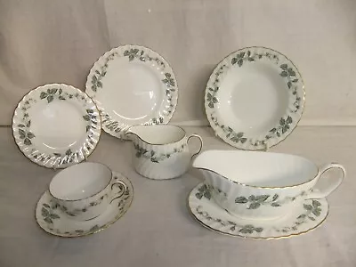Buy C4 Porcelain Minton - Greenwich - Floral Fluted Gilded Vintage Tableware - 8F2A • 4.93£