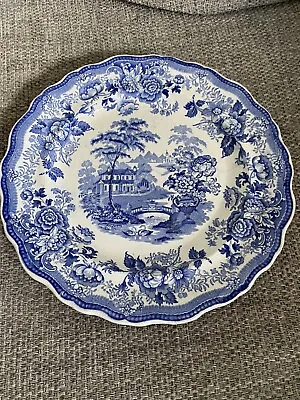 Buy Antique Victorian Blue And White Royal Cottage Thomas Till & Son Plate 1860 • 2.99£