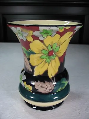 Buy Vintage Tuscan Decoro Pottery Hand Painted Floral 5 3/4  Vase England  1933-1944 • 33.72£