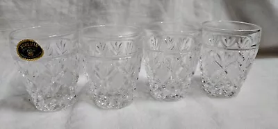Buy Bohemia Lead Crystal Shot Glasses Set Of Four Czech Republic • 10£