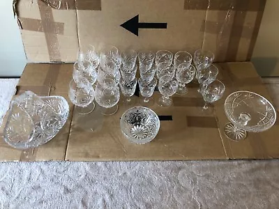 Buy Set Of 23 Royal Doulton/ Edinburgh International High Standard Crystal Glasses • 49.99£