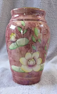 Buy KPD Ware Art Deco Pink Lustre Ware Vase. Water Lily Pattern. Hand-painted.  • 11.89£